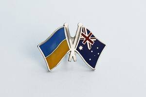 Значок Dobroznak Прапори Україна / Австралія
