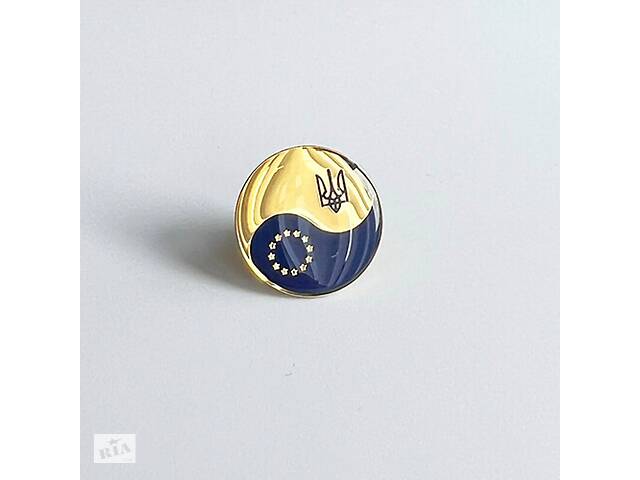 Значок Dobroznak Україна - ЕС полімер Жовто-синій (6023)