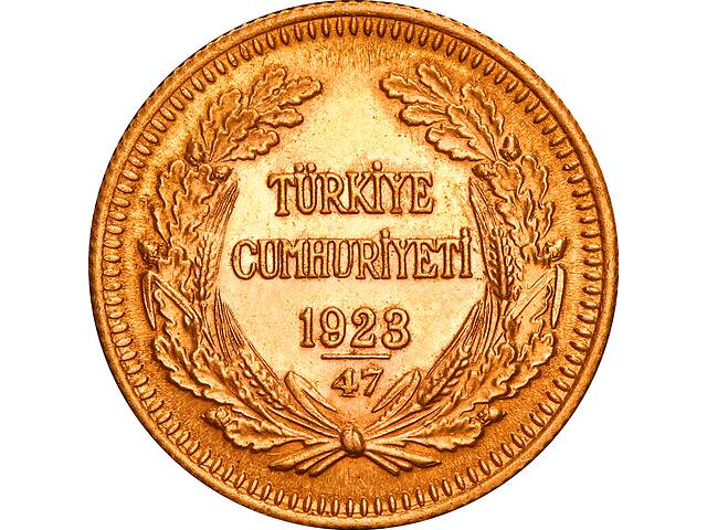 Золота монета 100 куруш 1923 року Туреччина