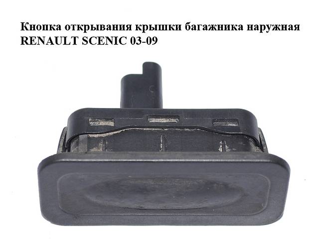 Кнопка відкриття кришки багажника зовнішня RENAULT SCENIC 03-09 (РЕНО СЦЕНИК) (8200076256)