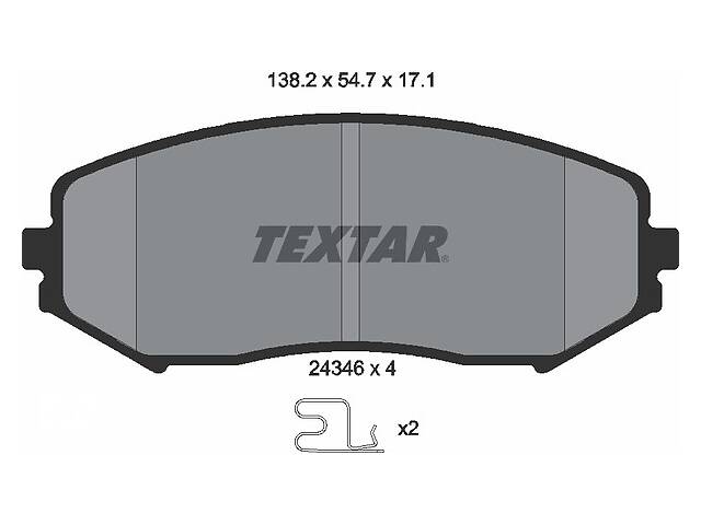 2434601 Колодки гальмівні (передні) Suzuki Grand Vitara 1.3-3.2 98 ...