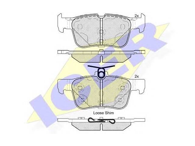 Колодки гальмівні FORD MONDEO V Turnier SKODA SUPERB (3V3) SUPERB універсал (3V5) VAUXHALL CORSA Mk IV...