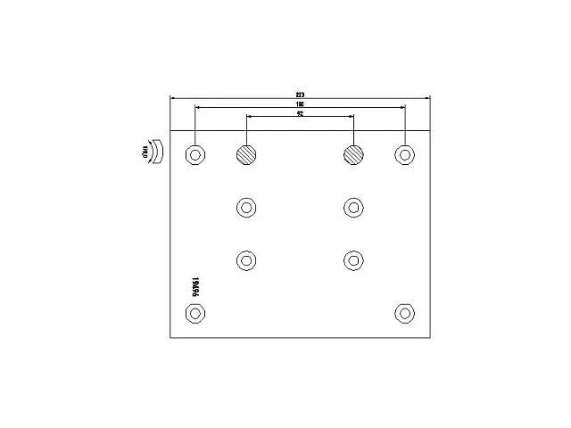 Комплект колодки тормозной накладки TD0935980 на TOYOTA LAND CRUISER (_J15_) 2009-