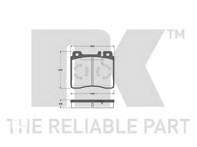 Комплект колодок передній DB CL-Series (W140)/S-Series (W140)/300-Series (W140)/400-Series (W124)/400-Series (W140)/5...