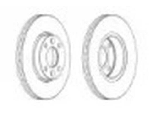 Комплект передних тормозных дисков (2 шт) WD0151925 на Lada (Ваз) Vesta 2015-