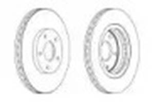 Комплект передних тормозных дисков (2 шт) WD0152039 на Nissan Juke 2011-2020
