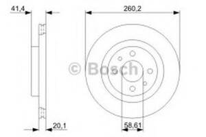 Комплект тормозных дисков (2 шт) WD0157279 на Lada (Ваз) 2110-12 1995-2014
