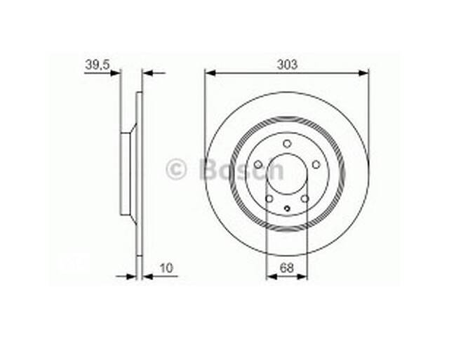 Комплект тормозных дисков (2 шт) NT0157500 на Mazda CX-30 2019-