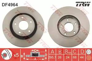 Комплект тормозных дисков (2 шт) WD0158579 на Nissan Juke 2011-2020