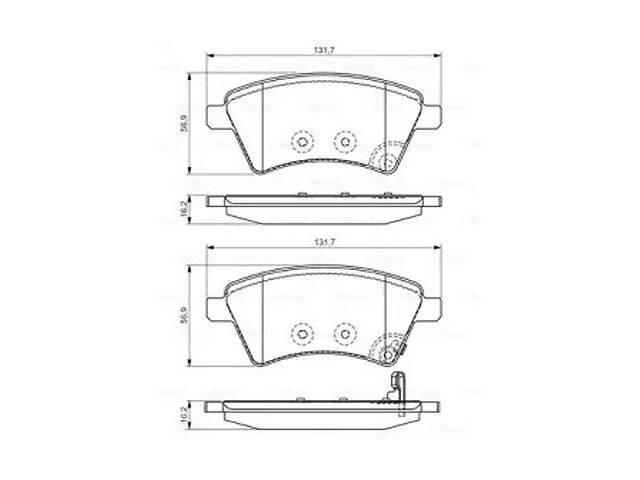 Комплект тормозных колодок TD0339294 на DAF CF 85 2001-2013