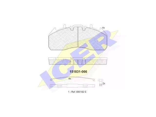 Комплект тормозных колодок TD0770543 на NISSAN SENTRA V (B15) 1998-2006