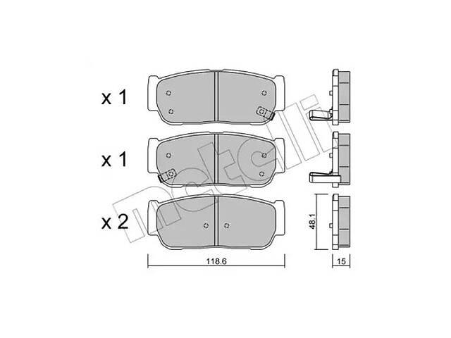 Комплект тормозных колодок TD1101179 на SSANGYONG REXTON (GAB_) 2002-