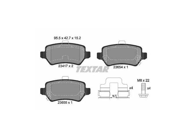 Комплект тормозных колодок TD1189103 на VAUXHALL ASTRAVAN Mk IV (G) 1998-2006