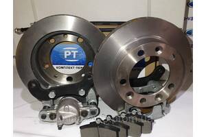 Комплект вентилируемых тормозных дисков для Нива 2121-2123 с суппортами плавного торможения РОСТЕХНО