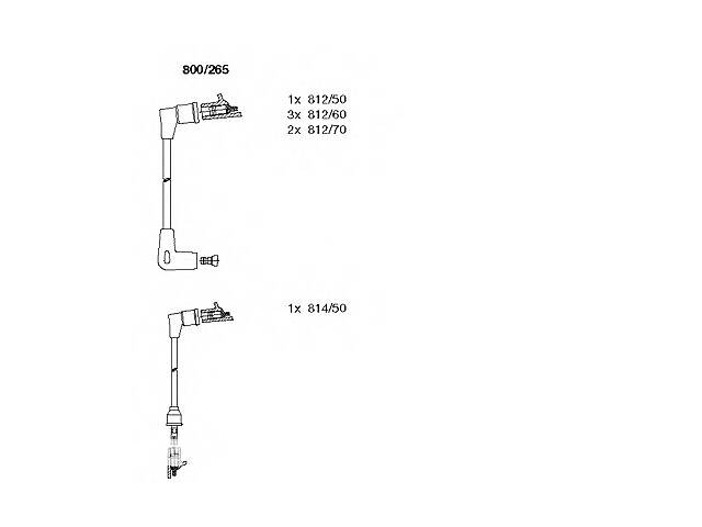 Комплект высоковольтных проводов для моделей:FORD (TAUNUS,TAUNUS)