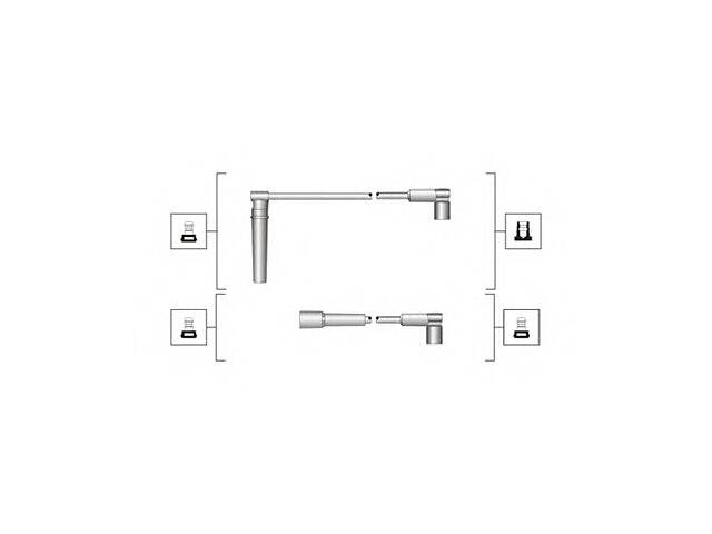 Комплект высоковольтных проводов для моделей:DAEWOO (ESPERO,NEXIA,NEXIA)