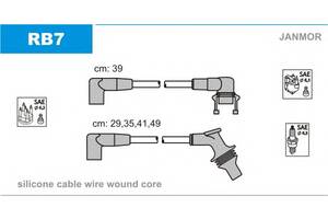 Комплект высоковольтных проводов для моделей:RENAULT (CLIO,19,19,19)