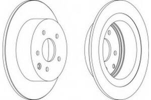 Комплект задних тормозных дисков (2 шт) WD0151314 на Nissan Sentra 2014-