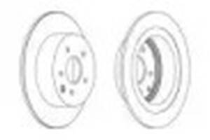 Комплект задних тормозных дисков (2 шт) NT0151314 на Nissan Sentra 2014-