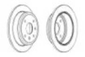 Комплект задних тормозных дисков (2 шт) WD0151318 на Daewoo Gentra 2013-