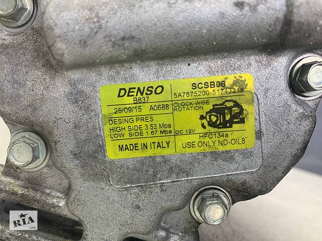 Компрессор кондиционера для Fiat Stilo 1.2 1.4 2003-2008 - Фото 8