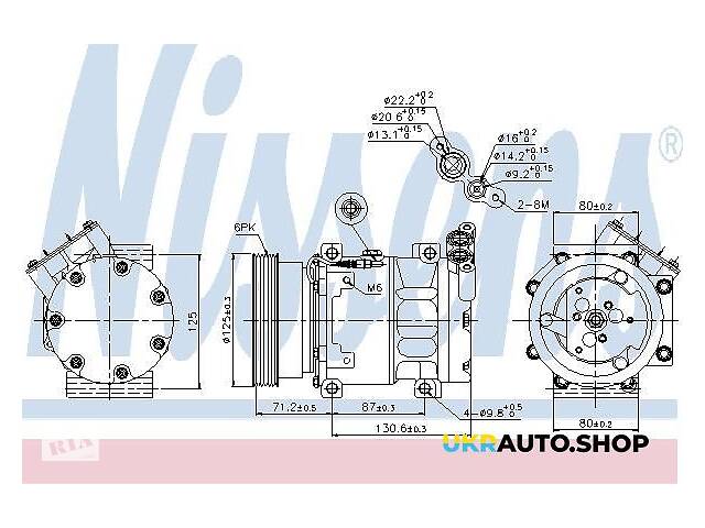 Компрессор Lada LARGUS kombi 2012.03 -» Nissens 89148