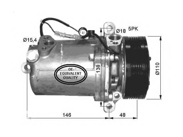 Компрессор кондиционера для моделей:BMW (5-Series,5-Series,Z3,3-Series,Z3,3-Series,3-Series,3-Series)