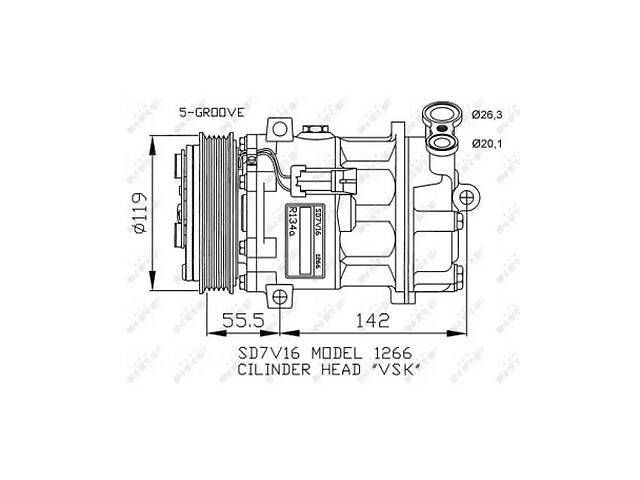 Компрессор TD1461048 на OPEL VECTRA C 2002-