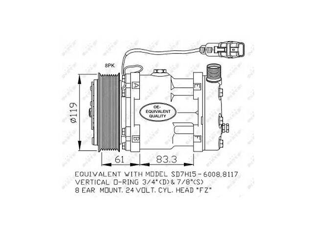 Компрессор TD1470768 на MERCEDES-BENZ VITO автобус (638) 1996-2003