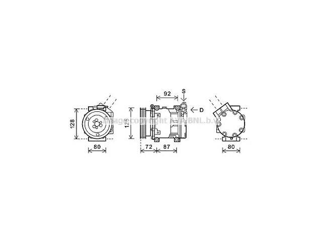 Компрессор TD4686473 на RENAULT LOGAN I (LS_) 2004-