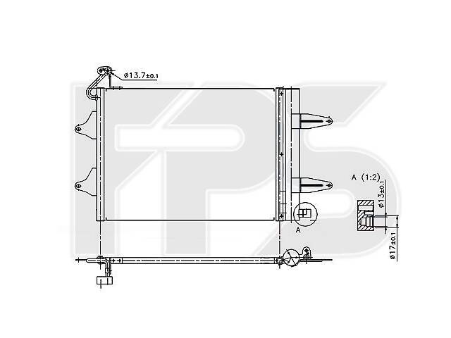 Конденсор кондиционера Volkswagen Polo 4