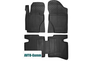 Коврики в салон для Geely MK Sedan '06-14 резиновые, черные (AVTO-Gumm)