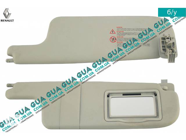 Козырек солнцезащитный правый 820000096 Renault / РЕНО LAGUNA II ...
