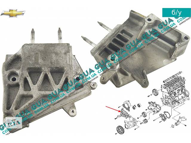 Кронштейн двигателя передний 96440493 Chevrolet / ШЕВРОЛЕТ Lacetti 2004-2013, Chevrolet / ШЕВРОЛЕТ Captiva 2006-2011