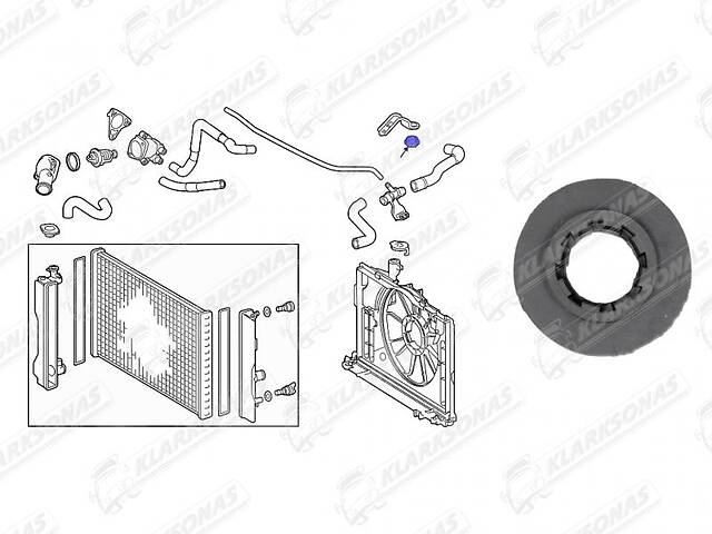 Кронштейн радиатора COROLLA E14 USA Type- 01.2011 - 08.2013