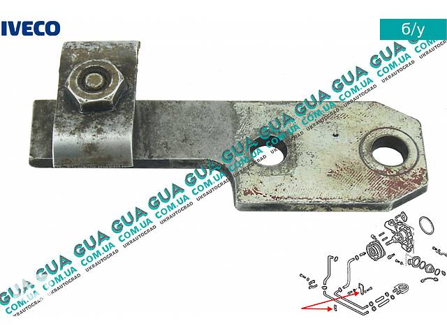 Кронштейн трубки системы охлаждения масла ( теплообменника ) 4852219 Iveco / ИВЕКО DAILY II 1989-1999 / ДЭЙЛИ Е2 89-9...