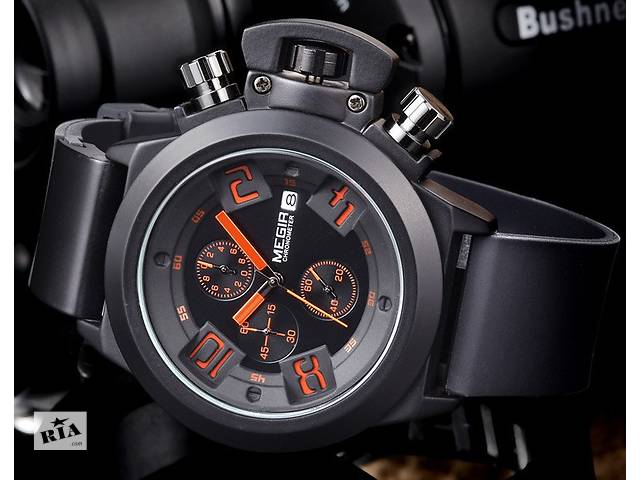 Крутые наручные мужские часы MEGIR Army Sport - Гарантия!