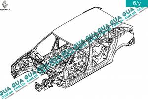 Кузовные панели автомобиля ( универсал ) 701477620 Renault / РЕНО LAGUNA II / ЛАГУНА 2, Renault / РЕНО LAGUNA II GRA...