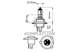 Лампа 12V (С 5W) (36 mm) (галоген)