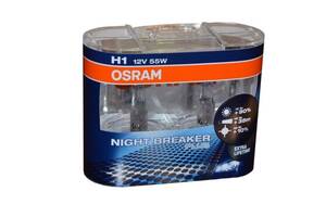 Лампа головного света Osram 64150NBP Night Breaker Plus H1 55W