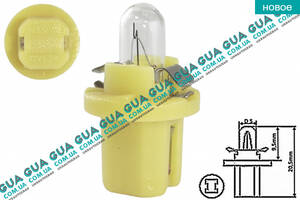 Лампа/лампочка 12V 1.5W BX8.5d ( жовта ) панель приладів 170503000 Acura/АКУРА ILX Sedan, Acura/АКУРА MDX SU...