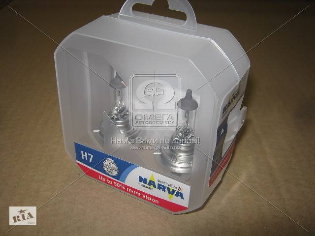 Лампа накаливания SET H7 12V 55W PX26d RANGE POWER Double Life +50 (к-т 2шт) (пр-во Narva)