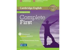 Книга Cambridge University Press Complete First 2nd Edition Workbook without answers with Audio CD 60 с (9781107652200)
