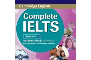Книга Cambridge University Press Complete IELTS Bands 4-5 student's Book with answers and CD-ROM 200 с (9780521179560)