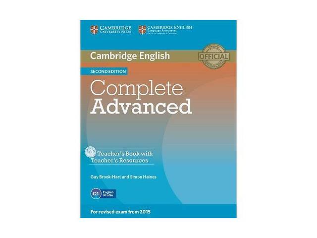 Книга Cambridge University Press Complete Second Edition Advanced teacher's Book with teacher's Resources CD-ROM 111...