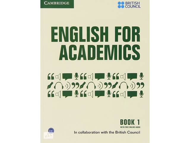 Книга Cambridge University Press English for Academics Book 1 with Online Audio 175 с (9781107434769)