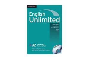 Книга Cambridge University Press English Unlimited Elementary teacher's Pack teacher's Book with DVD-ROM 128 с (97805...