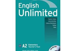 Книга Cambridge University Press English Unlimited Elementary teacher's Pack teacher's Book with DVD-ROM 128 с (97805...