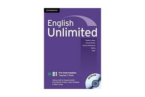 Книга Cambridge University Press English Unlimited Pre-Intermediate teacher's Pack teacher's Book with DVD-ROM 128 с...