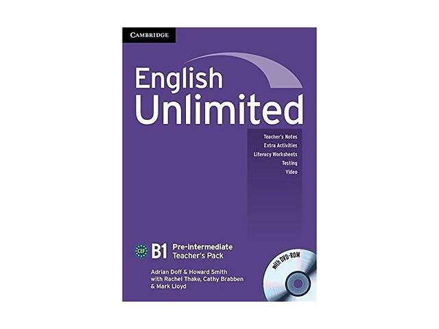 Книга Cambridge University Press English Unlimited Pre-Intermediate teacher's Pack teacher's Book with DVD-ROM 128 с...